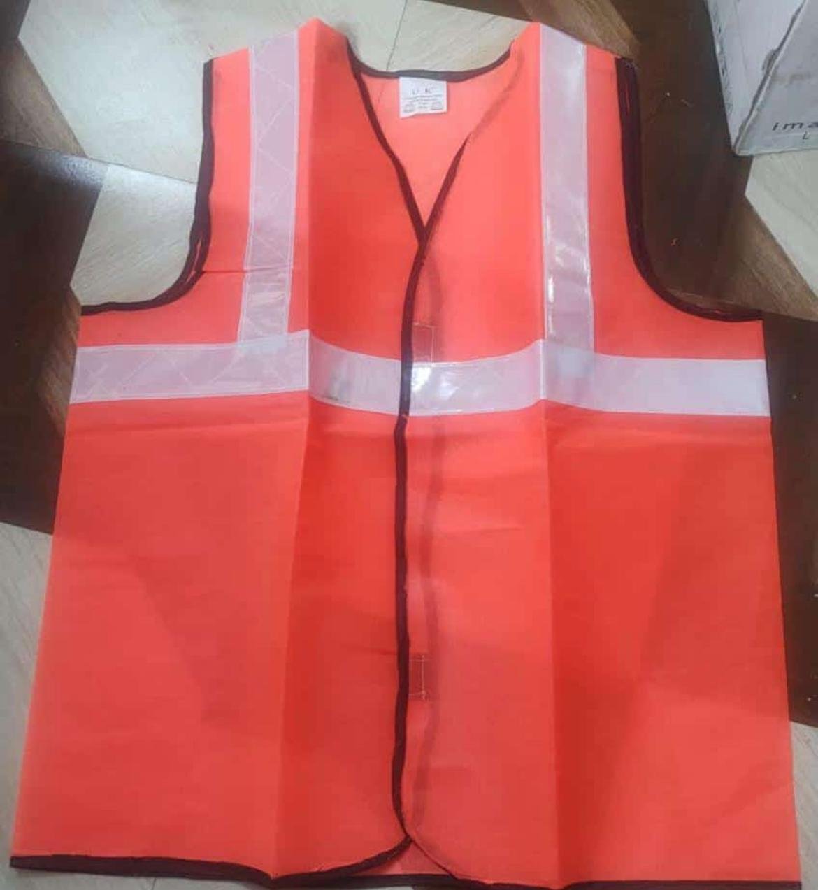Orange reflective safety vest